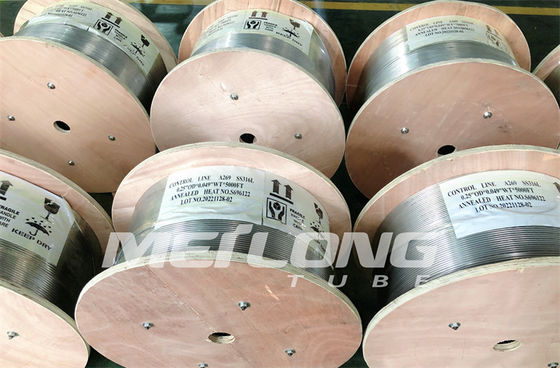 ISO15156 হাইড্রোলিক কন্ট্রোল লাইন 3 / 8 '' OD X 0.065 '' WT কেমিক্যাল ইনজেকশন লাইন