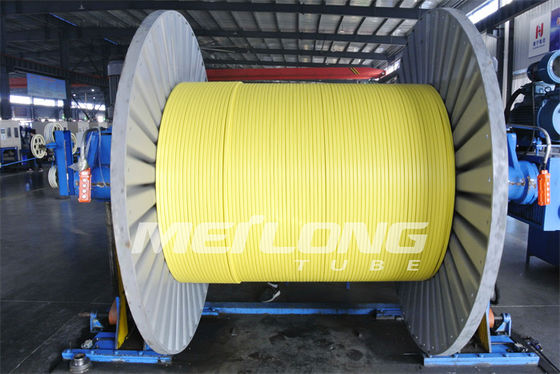 PVDF এনক্যাপসুলেটেড এসএস ক্যাপিলারি টিউব কন্ট্রোল লাইন ফ্ল্যাটপ্যাক তেল এবং গ্যাস কূপের জন্য
