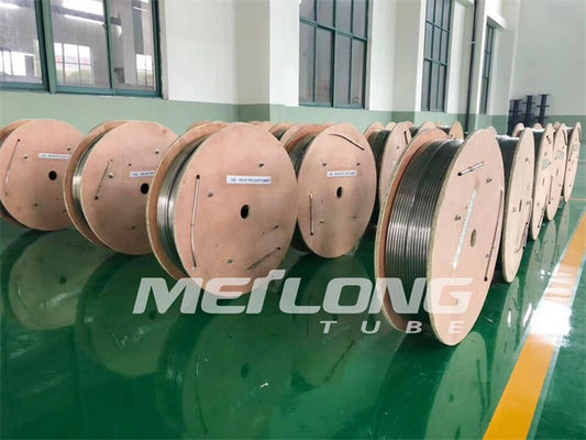 1 / 4 '' OD X 0.065 '' কপার নিকেল ব্রেক টিউবিং হাইড্রোলিক কন্ট্রোল লাইন ইনকোলয় 825