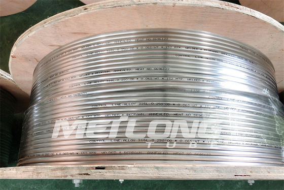 1 / 2 '' OD X 0.065 '' নিকেল অ্যালয় টিউবিং জিওথার্মাল ডাউনহোল টিউবিং ডুপ্লেক্স 2205