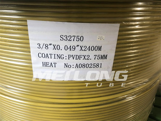 TPE PVDF এনক্যাপসুলেটেড কন্ট্রোল লাইন সুপার ডুপ্লেক্স 2507 ক্যাপিলারি কন্ট্রোল লাইন টিউবিং