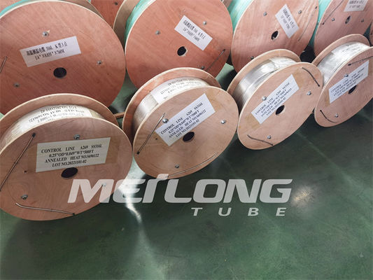 ডুপ্লেক্স 2507 হাইড্রালিং স্টিল টিউব কয়েল ASTM A269 304 স্টেইনলেস স্টীল ক্যাপিলারি টিউব কন্ট্রোল লাইন