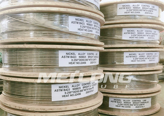 ASTM B704 ফেরুল ফিটিং কন্ট্রোল লাইন টিউবিং অ্যানিলিং কেমিক্যাল ইনজেকশন লাইন
