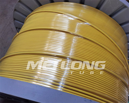 PVDF 12000M এনক্যাপসুলেটেড কন্ট্রোল লাইন গোলাকার আয়তক্ষেত্রাকার কৈশিক কয়েলড টিউবিং