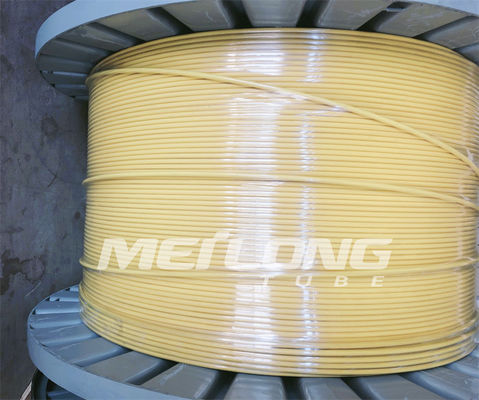 PVDF 12000M এনক্যাপসুলেটেড কন্ট্রোল লাইন গোলাকার আয়তক্ষেত্রাকার কৈশিক কয়েলড টিউবিং