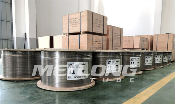 ASTM A789 SS হাইড্রোলিক টিউবিং ফেরুল ফিটিং হাইড্রোস্ট্যাটিক পরীক্ষিত রাসায়নিক ইনজেকশন লাইন