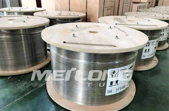 ASTM A789 SS হাইড্রোলিক টিউবিং ফেরুল ফিটিং হাইড্রোস্ট্যাটিক পরীক্ষিত রাসায়নিক ইনজেকশন লাইন